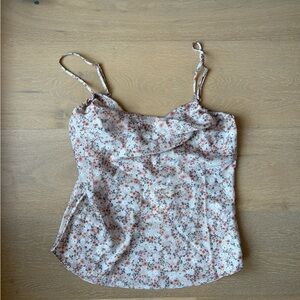 BWNT Aritzia Wilfred Allusion Camisole in Pink Foral